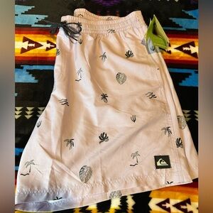 Quiksilver Tropical Print A-Line Skirt - Light Purple